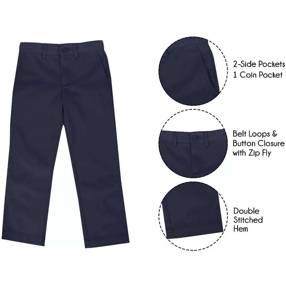 Boys Chino Pants Galaxy Authentic Slim Fit School Uniform 6 New With Tags